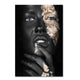 Black and Gold Woman Oil Painting
