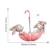 Grey Bunny Ballet Rabbit Wall Stickers
