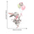 Grey Bunny Ballet Rabbit Wall Stickers