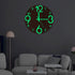 Wooden Luminous Wall Clock
