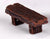 1 Pc Long Wood Bench Miniature