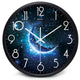 Moon Starry Sky Silent Wall Clock