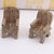 2pcs Mini Simulated Wooden Chair Miniature