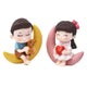 2pcs/Set Moon Couple PVC Figurines