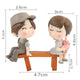 2pcs/Set Moon Couple PVC Figurines