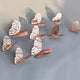 3D Hollow Butterfly Gold Wall Sticker